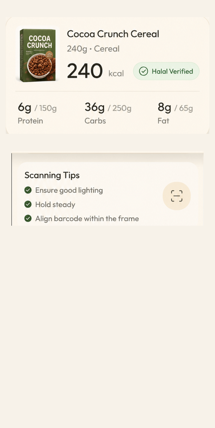 Naqi AI Halal Verified product result screen