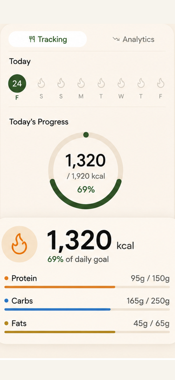 Track calories with ease